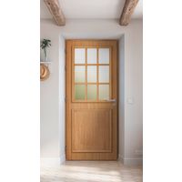 Porte d'entrée ANNE-PERRINE Chêne sur mesure-Lapeyre
