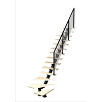 Escalier Elliot 1/4 t. bas Hêtre Evence  h.286 R.282 Droite Main Image