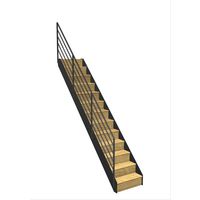 Escalier Esteban Droit Chêne Fera  h.274 R.271 Gauche Main Image