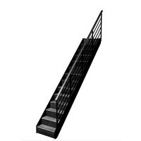 Escalier Esteban Droit Hêtre Fera bois Gris anth. h.286 R.292 droite Main Image