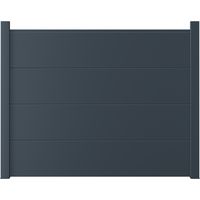 Pack 2 lames larges pleines clôture Valeda aluminium | Lapeyre