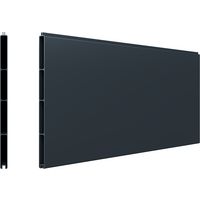 Pack 2 lames larges pleines clôture Valeda aluminium | Lapeyre