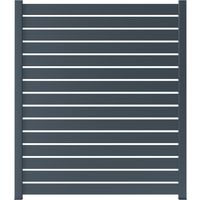 Pack 5 tubes ajouré clôture Valeda aluminium sur mesure | Lapeyre