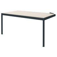 Pergola murale ATHENAIS aluminium gris anthracite RAL 7016 sablé l.6xP.3xH.2,50M Main Image