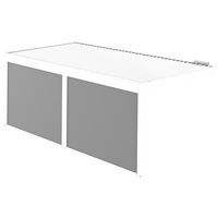 Store façade zip en toile gris galet pour pergola ATHENAIS blanc l.600 Main Image