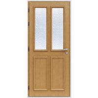 Porte d'entrée ANNE-EVA bois exotique -Lapeyre