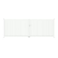 Portail battant VALERIAN aluminium H.160 x l.450 blanc neige RAL 9016 brillant D Main Image