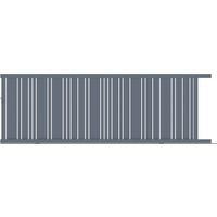 Portail coulissant VALERIAN alu H.160 x l.450 gris anthracite RAL 7016 FS D Main Image