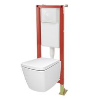 Pack WC suspendu cuvette ISA, bâti sol & mur CHRIS