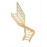 Escalier Aria 2/4 t. inter Sapin Eden  h.274 R.199 Gauche Main Image