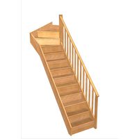 Escalier Faubourg 1/4 t. haut Hêtre Idéal  h.274 R.85 Droite Main Image