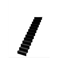 Escalier Jazz Droit Chêne S/Rampe Noir h.273 R.264 Main Image