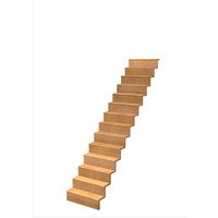 Escalier Jazz Droit Hêtre S/Rampe Vernis inc. h.285 R.261 Main Image
