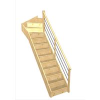 Escalier Faubourg 1/4 t. haut Sapin Rég. TP  h.274 R.85 Droite Main Image