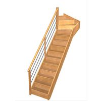 Escalier Faubourg 1/4 t. haut Hêtre Rég. TP h.286 R.85 Gauche Main Image