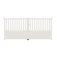 Portail battant ETNA aluminium blanc RAL 9016 H.160 x l.350 D Main Image