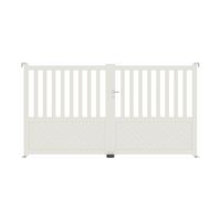 Portail battant ETNA aluminium blanc RAL 9016 H.160 x l.300 D Main Image