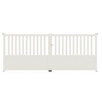 Portail battant ETNA aluminium blanc RAL 9016 H.160 x l.400 D Main Image