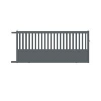 Portail coulissant ETNA alu gris anthracite RAL 7016 structuré H.160 x l.357 G Main Image