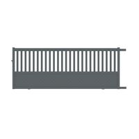 Portail coulissant ETNA alu gris anthracite RAL 7016 structuré H.160 x l.407 D Main Image