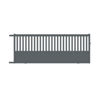 Portail coulissant ETNA alu gris anthracite RAL 7016 structuré H.160 x l.407 G Main Image