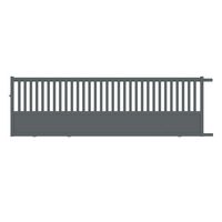 Portail coulissant ETNA alu gris anthracite RAL 7016 structuré H.160 x l.507 D Main Image