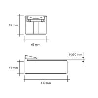 Paire de supports doré mat pour étagère - Lapeyre