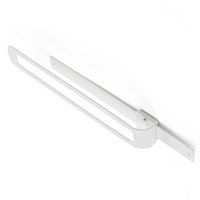Porte-torchon coulissant blanc mat en acier vernis Main Image