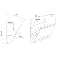 AMENAGEMENT PORTE - 2 ETAGERES GRIS L.20-Lapeyre