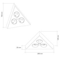 BLOC 3 PRISES TRIANGULAIRE D'ANGLE-Lapeyre
