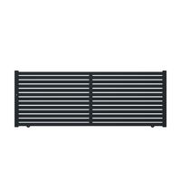 Portail coulissant VALENE aluminium gris anthracite RAL 7016 H.158 x l.425 Main Image
