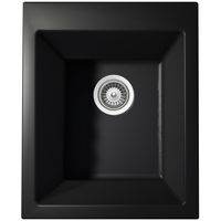 Cuve DISEA céramique noir mat à encastrer L.41 x l.50,5 cm Main Image