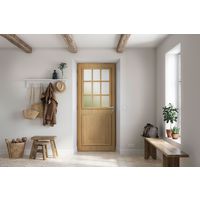 Porte d'entrée ANNE-PERRINE Chêne sur mesure-Lapeyre