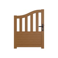 Portillon bois SANCY 2 chapeau de gendarme acc. réglables H.110 x l.100 gauche Main Image