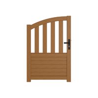 Portillon bois LANDES 2 avec accessoires réglables H.130 x l.100 gauche Main Image