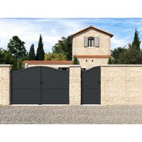 Portail battant bois ROQUEBRUNE sur mesure-Lapeyre