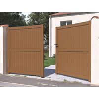 Portail battant bois FONTANGES avec accessoires réglables -Lapeyre