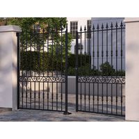 Portail battant SANTEUIL acier anti-co noir-Lapeyre