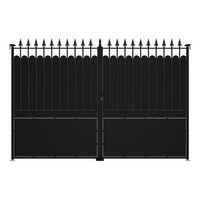 Portail battant SANTEUIL acier anti-co noir-Lapeyre