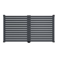 Portail battant VALENE alu gris anthracite RAL 7016 structuré H.158 x l.300 D Main Image