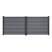 Portail battant VALENE alu gris anthracite RAL 7016 structuré H.158 x l.400 D Main Image