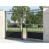 Portail battant FRESNEY semi ajouré en acier sur mesure -Lapeyre
