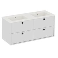 Plan double vasque L.121 cm céramique FORMEO | Lapeyre