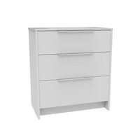 Sous-vasque FABIAN blanc mat 3 tiroirs L.80 H.88 P.46 Main Image