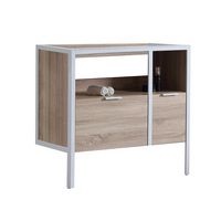 Meuble sous vasque 90 cm 2 tiroirs metal 2-Lapeyre