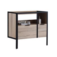 Meuble sous vasque 90 cm 2 tiroirs metal 2-Lapeyre