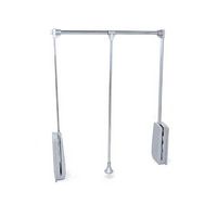 Penderie escamotable inox fixation laterale l.45 - 60 cm Main Image