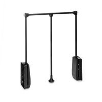 Penderie escamotable noir fixation laterale l.60 - 80 cm Main Image
