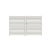 Portail battant VALINTIA alu blanc RAL 9016 H.182 x l.300 Main Image