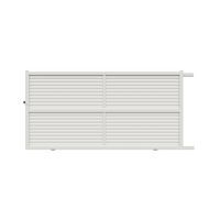 Portail coulissant VALINTIA alu blanc RAL 9016 H.181 x l.350 droite Main Image